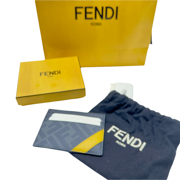 Fendi Other - Logo Print Leather Card Case